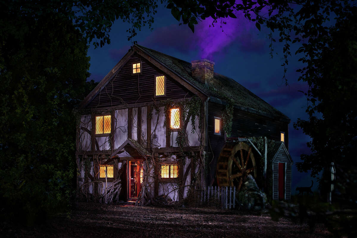 A recreated version of the Sanderson sisters' cottage in Salem, MA.