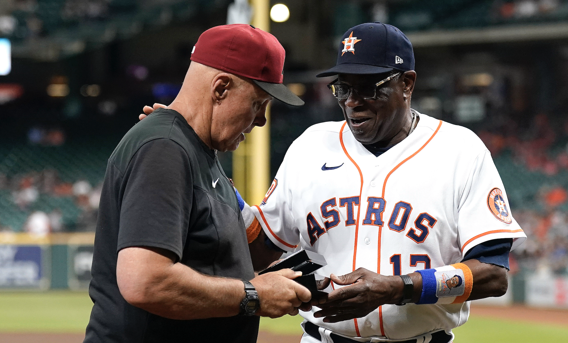 Former Houston Astros pitching coach Brent Strom returns to Houston,  receives ALCS ring