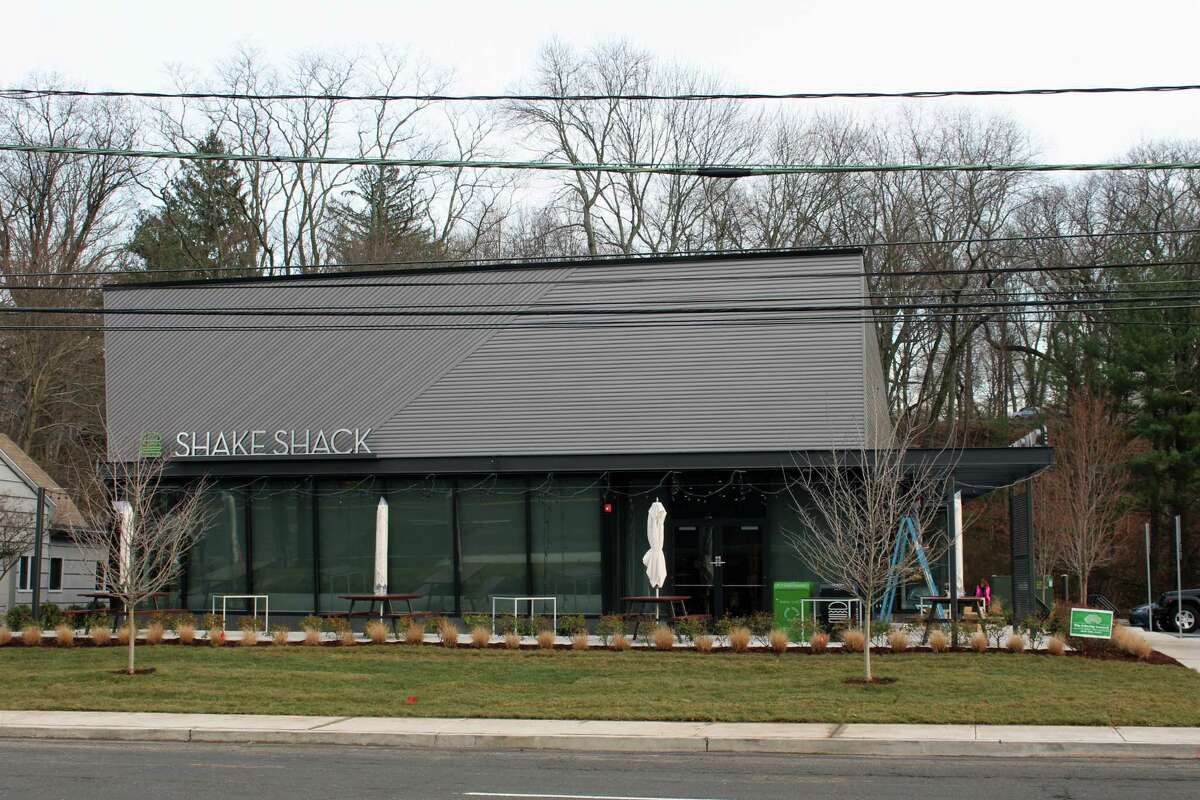 The exterior of Shake Shack, 1390 Post Road, Darien, Conn., on Dec. 13, 2016. Shake Shack officials expect an early 2017 opening.