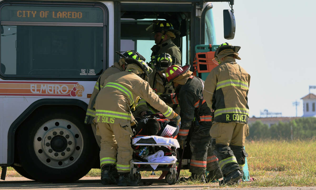 Laredo emergency personnel cooperated to complete the Triennial Disaster Exercise mandated by the Federal Aviation Administration for every U.S. airport. The exercise was hosted at the Laredo International Airport on Wednesday, Sept. 28, 2022.