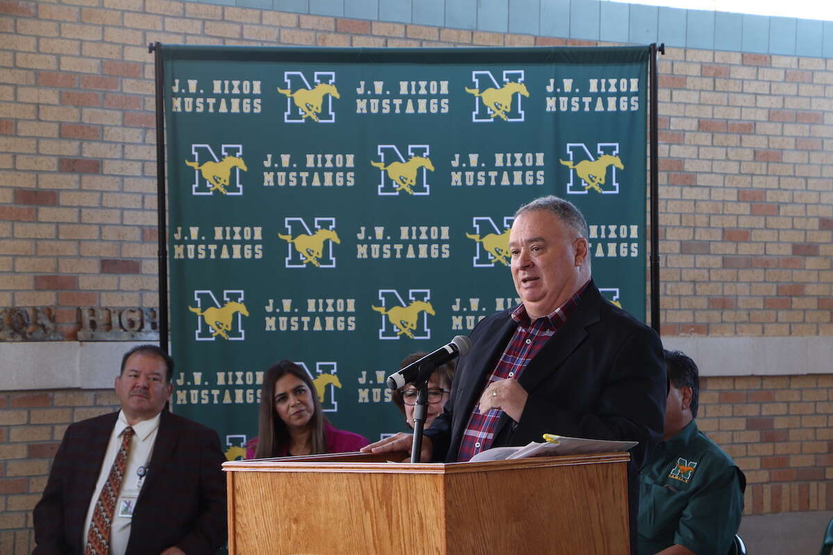 The Laredo Independent School District Board of Trustees dedicated the new Nixon High School Agricultural Building in memory of former educator Johnny Mayers.