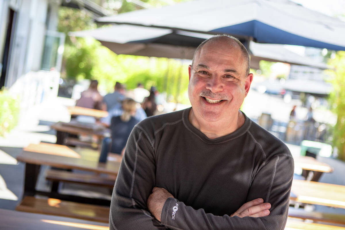 John Mitzewich, who produces cooking videos under the name Chef John, poses for a photo in Sebastopol, California on September 23. He has run the Food Wishes YouTube channel since 2007.