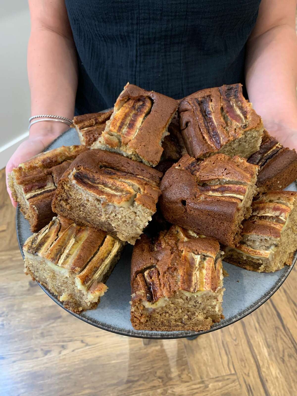 A tray of banana bread at Bloom Bake Shop in Hartford, which recently opened a storefront on Pratt Street.