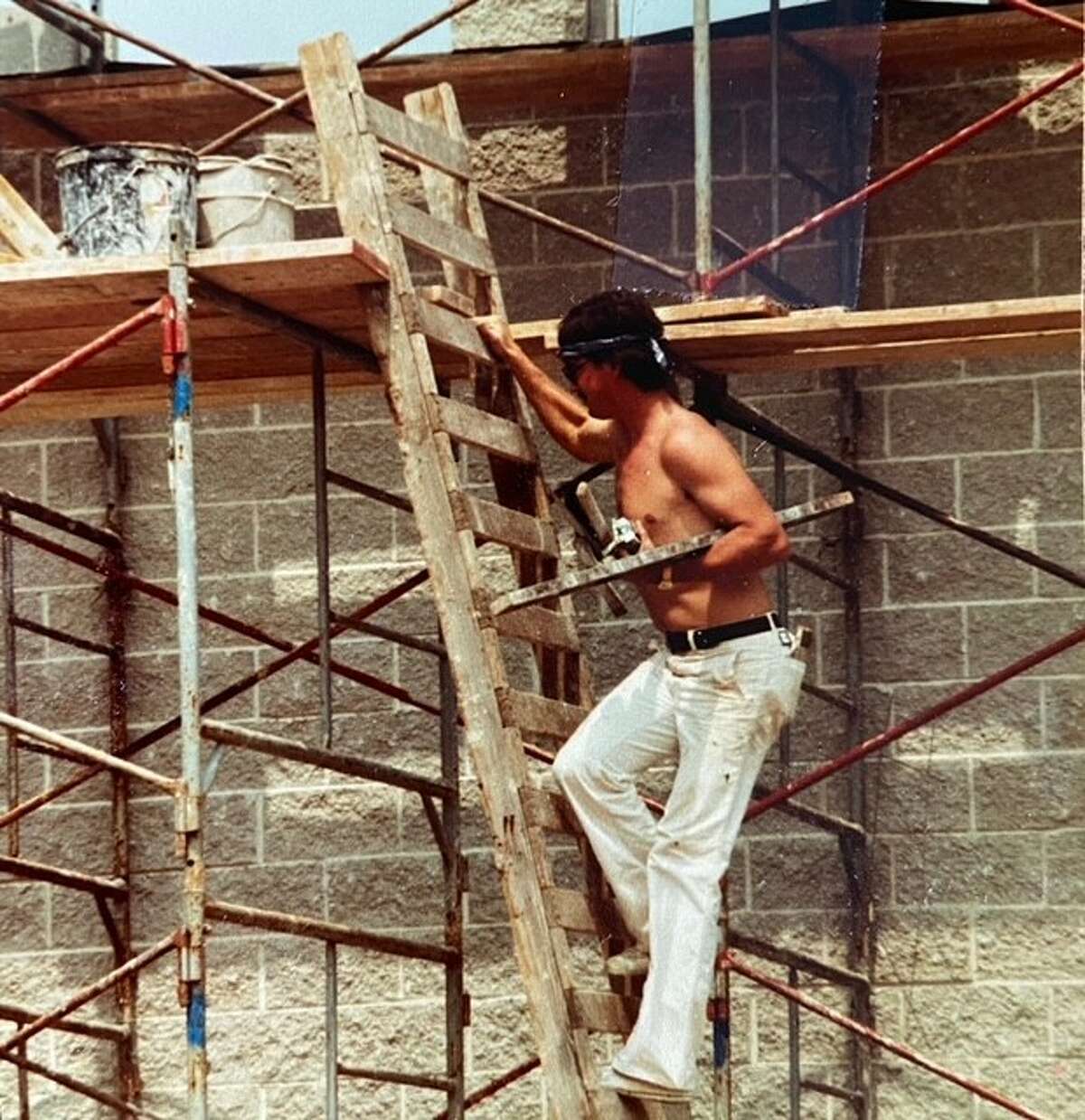 Jack Hughey is pictured at work in the 1980s.