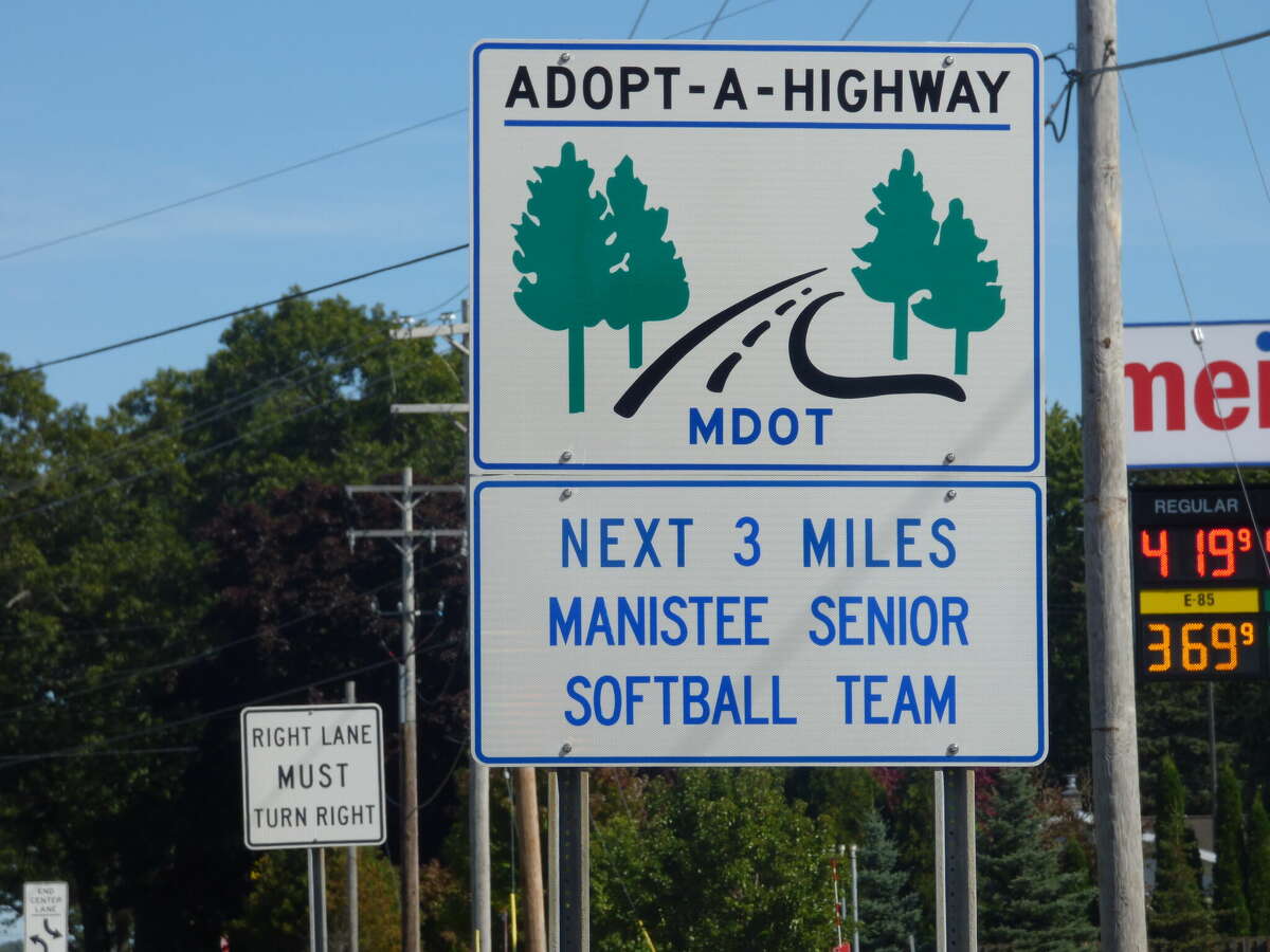 The Manistee Senior Softball Team joined the Adopt-A-Road program in 2020. 