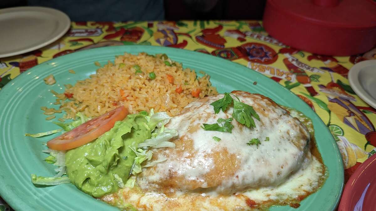 The chile relleno at Manuel's is filled with La Cruda Brand BBQ's brisket.