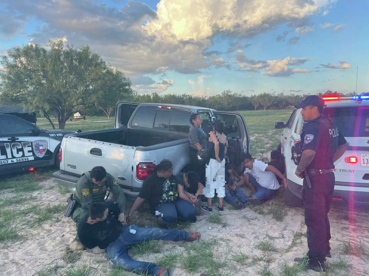 A 17-year-old man was arrested and 10 people in the country illegally were arrested after a vehicle pursuit north of Laredo on Interstate 35 by the Encinal Police Department and the U.S. Border Patrol.
