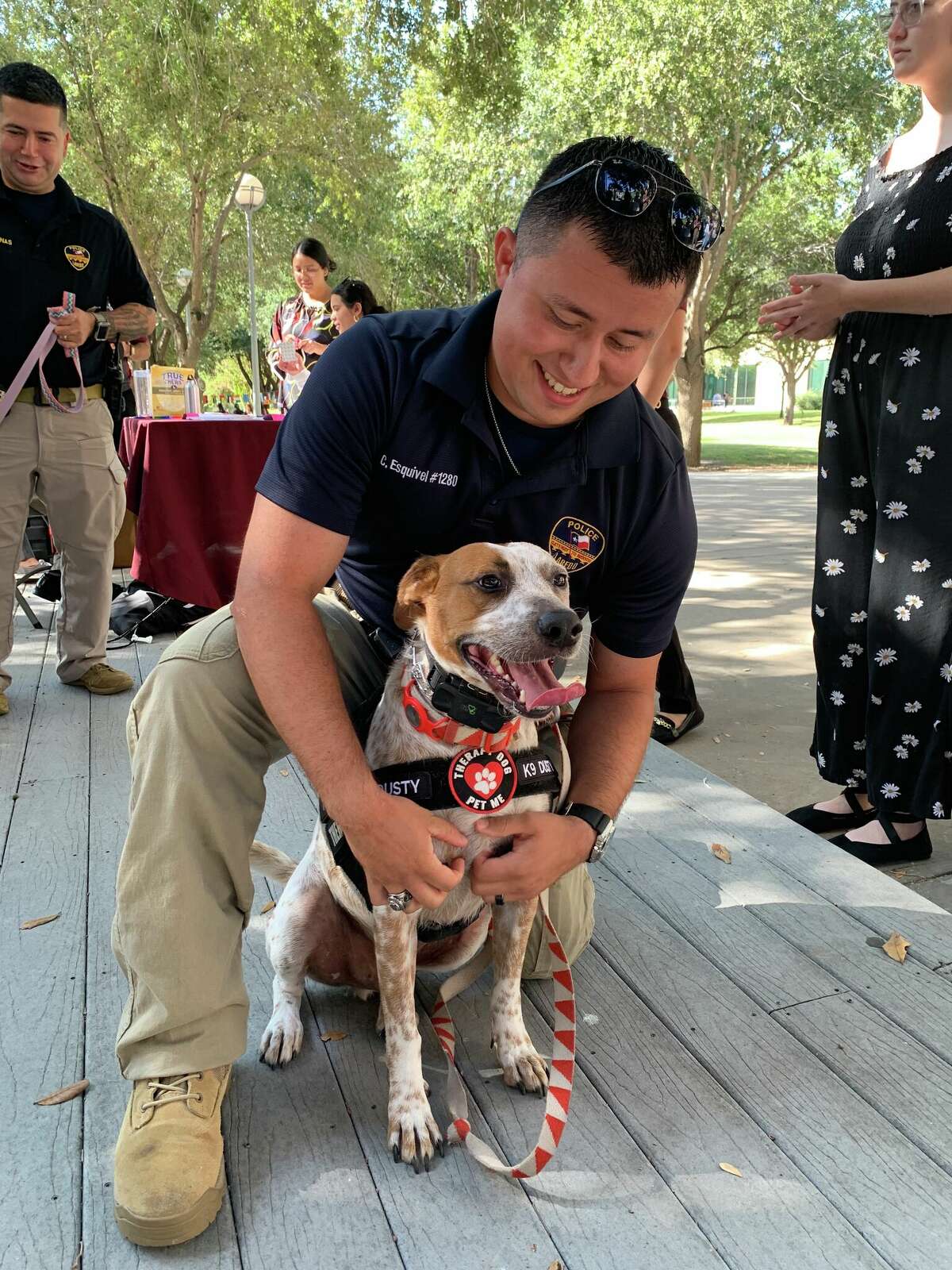 Therapy Dogs Cheer TAMIU Students