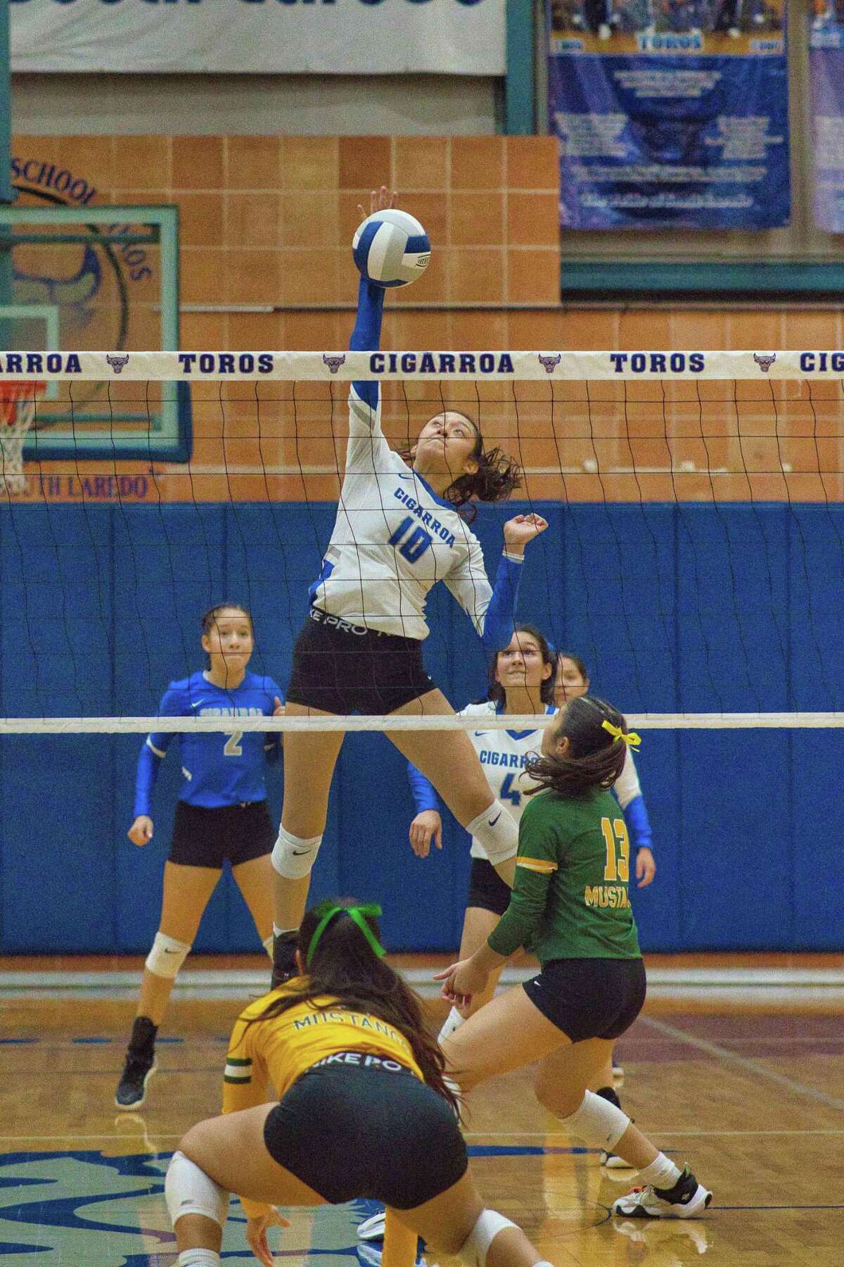 Eunice Cervantes and the Cigarroa Lady Toros took down the Nixon Lady Mustangs on Tuesday.