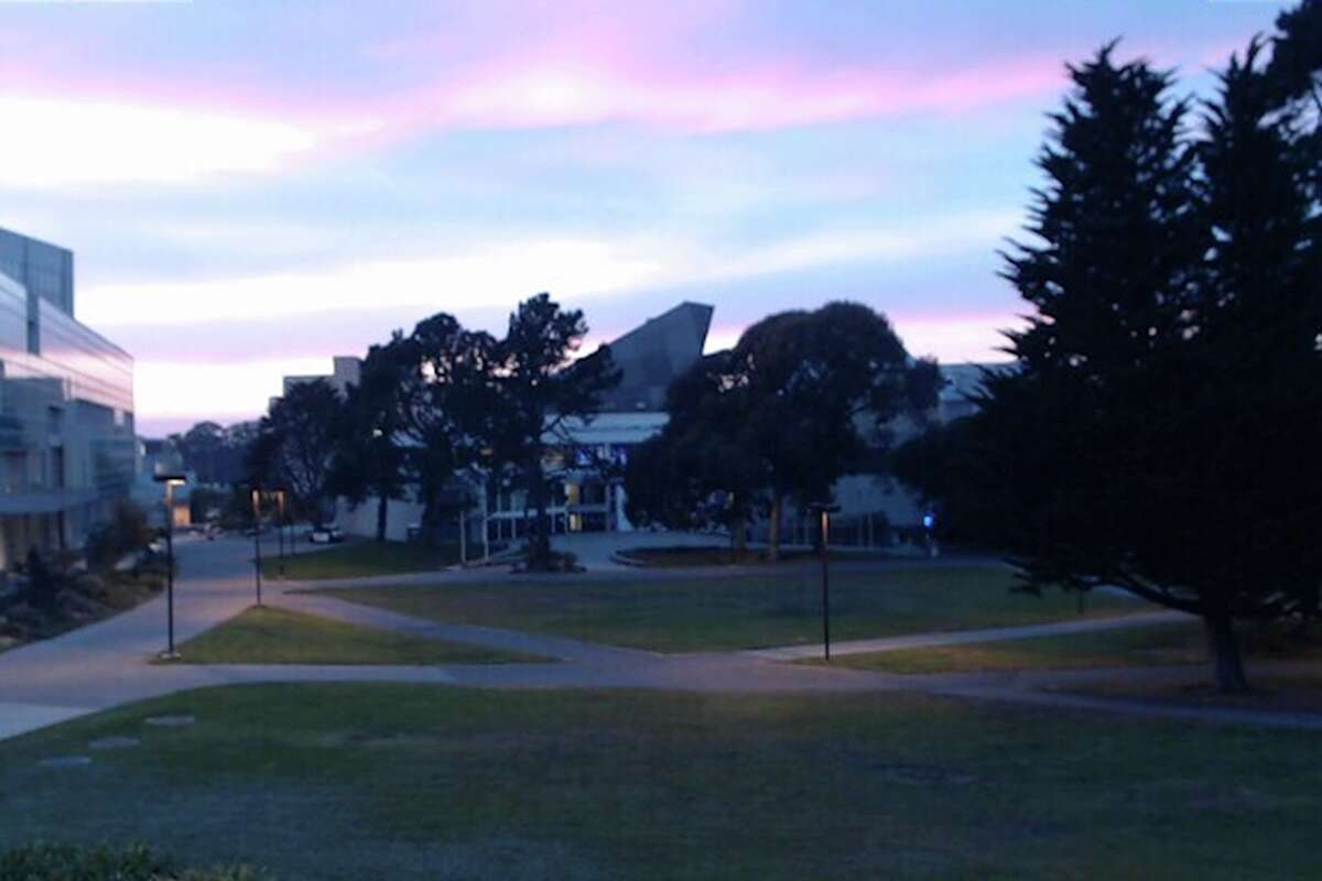 A view of the SF State campus via Fogcam. 