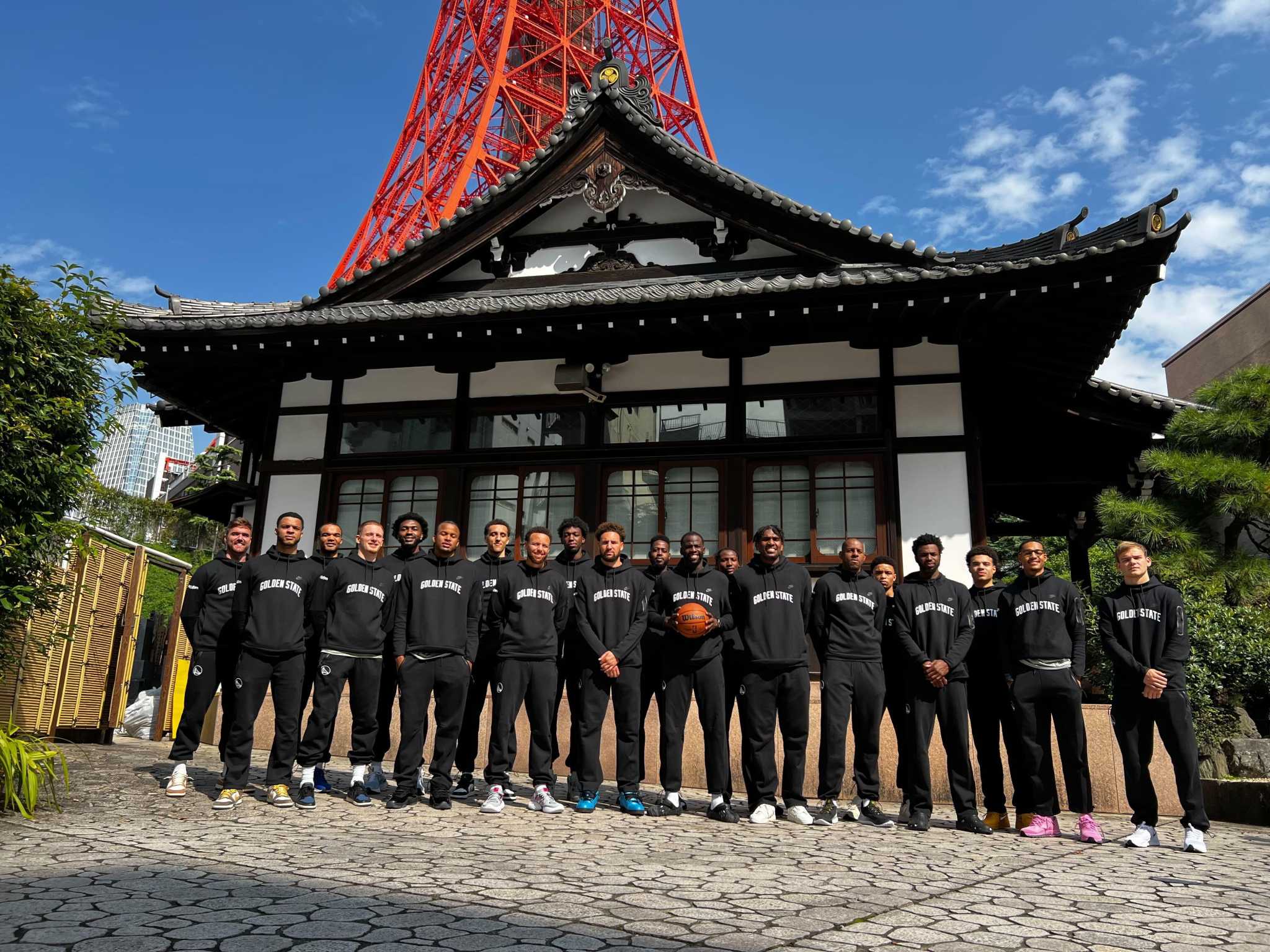 BTS' Suga, Golden State Warriors meet in Japan