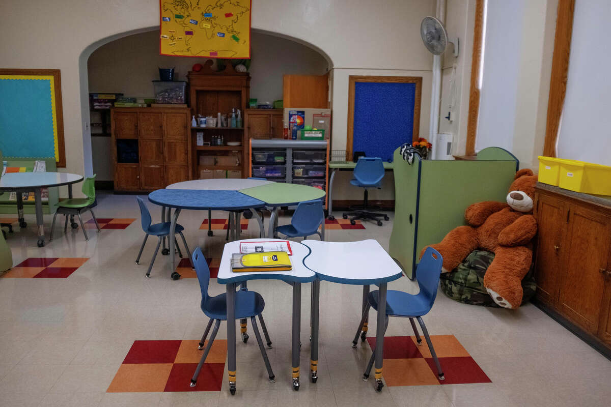 A special education classroom at Jackson Heights Elementary School in Glens Falls, N.Y. in 2022.
