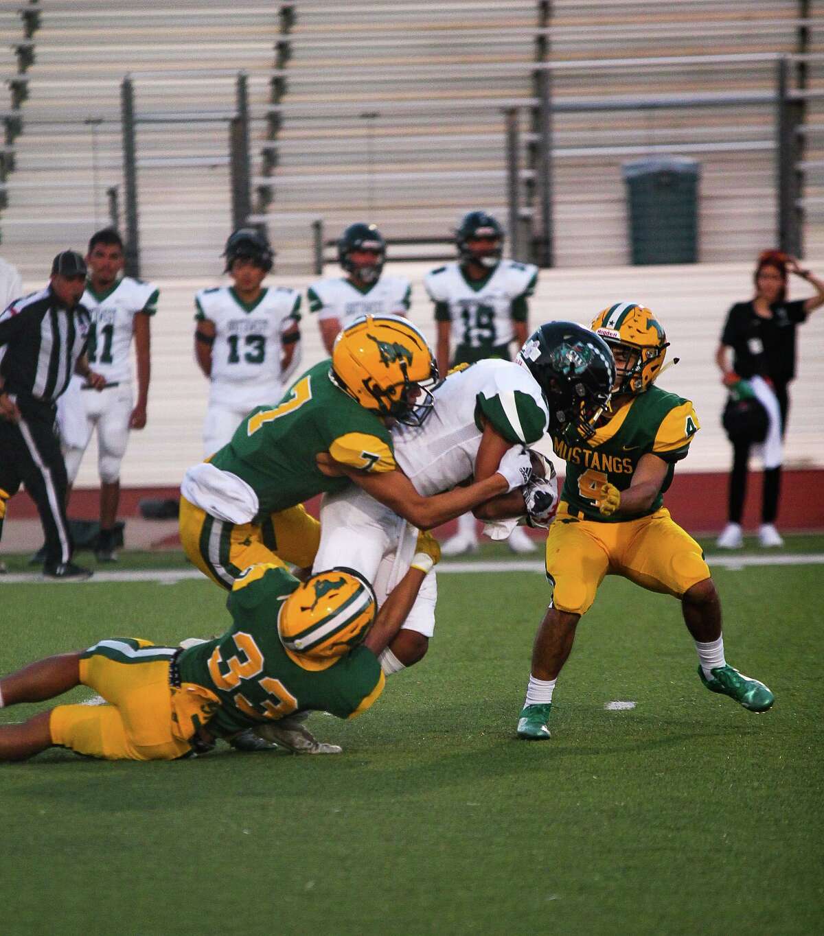 The Nixon Mustangs struggled against the Southwest Dragons Thursday as they fell 54-21.