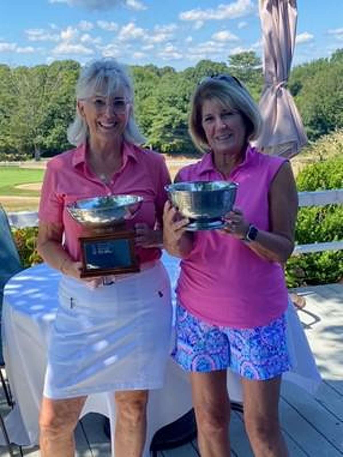 The Old Lyme Country Club WGA held the 18-hole and 9-hole Club Championship finals Aug. 18. Hollis Barry of Essex was matched against Michelle Abraham of Old Lyme in the 18-hole category. Lynn Edwards of Lyme was paired against Clinton Standart of Lyme in the 9-hole play off. In a match play format, Hollis Barry defeated Michelle Abraham on the 18th hole and Lynn Edwards took the win on the 9th hole.