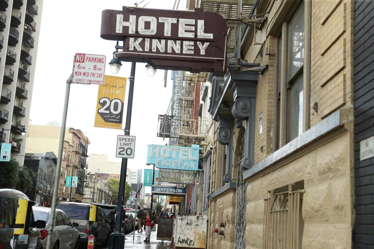 Residence hotels are a common sight in San Francisco’s Tenderloin, which was once one of San Francisco’s swankiest neighborhoods.