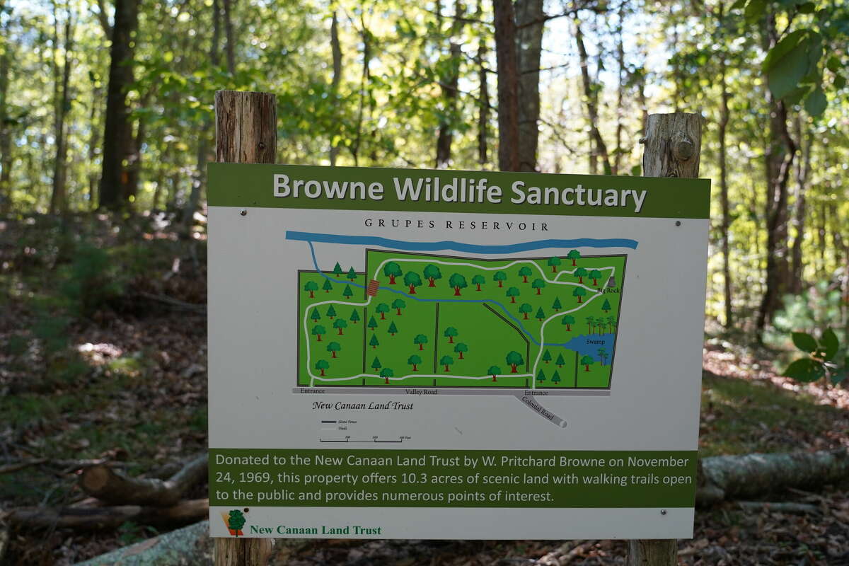 Browne Wildlife Sanctuary abuts the property with the Grupes House, circa 1802.