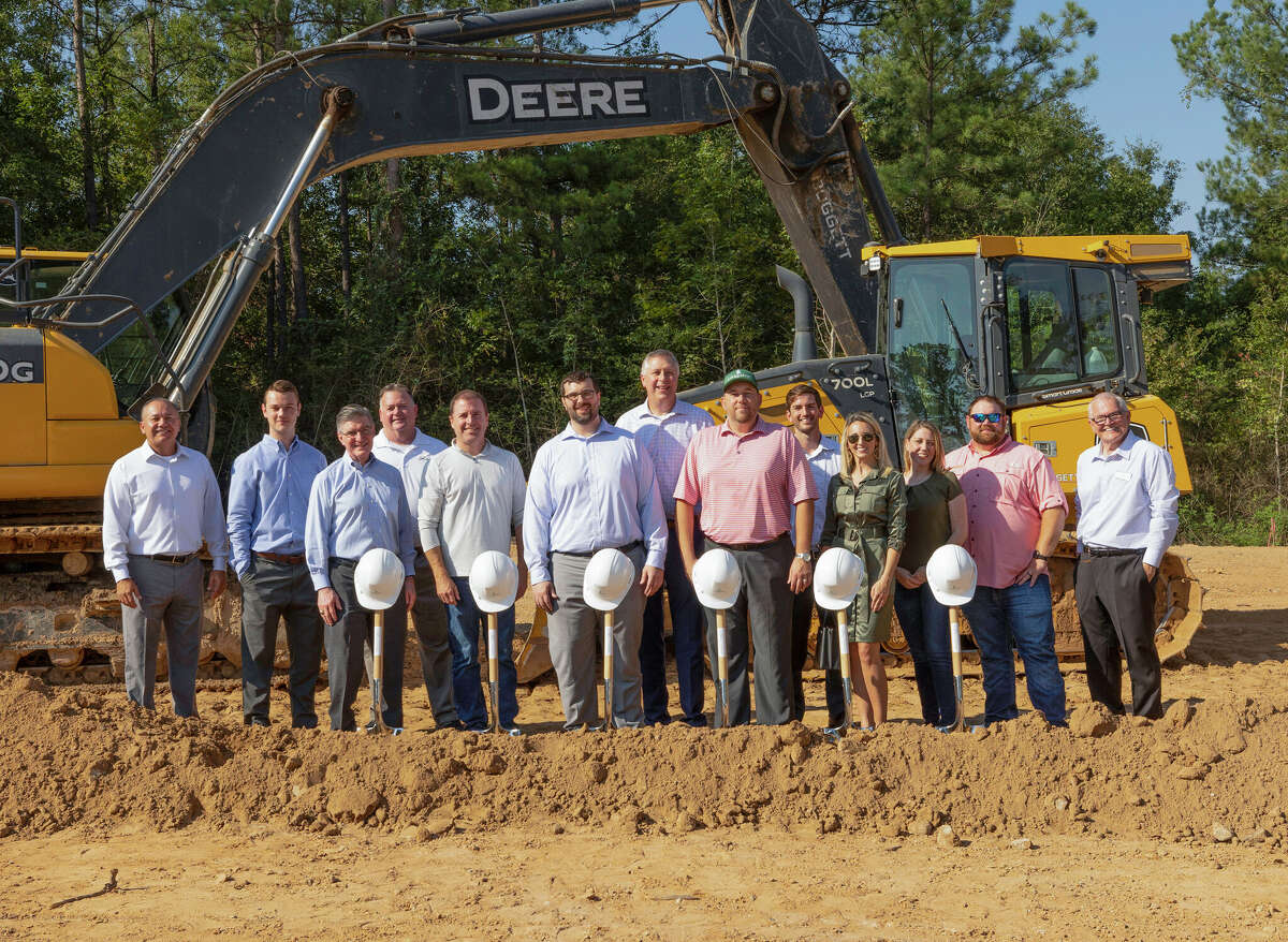 Builders, development partners and officials with Montgomery County, The Woodlands Chamber, the Conroe Chamber and Conroe Independent School District joined Shea Homes to officially break ground on Evergreen. (Sept. 28, 2022)