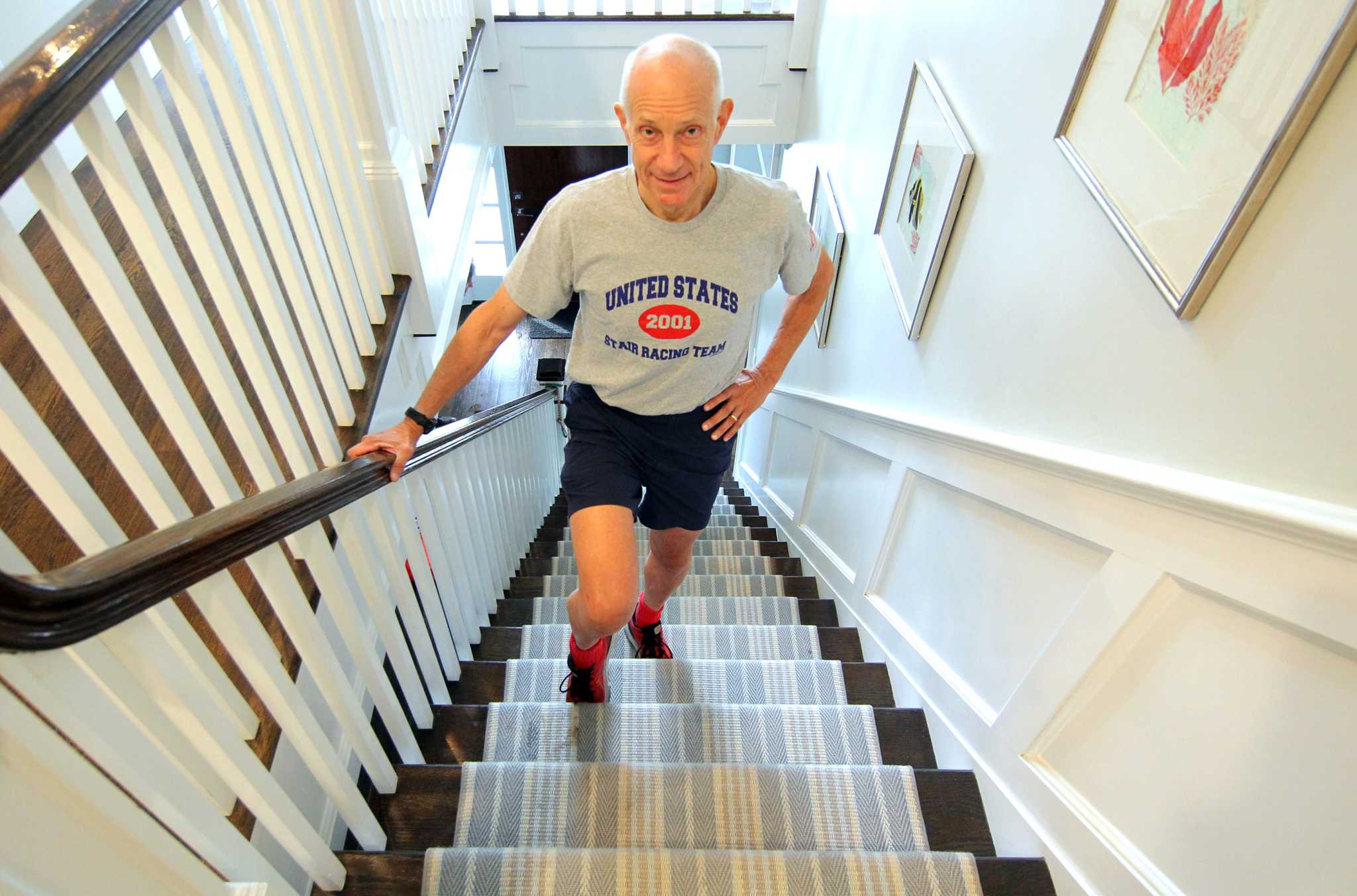 Old Greenwich's John Korff runs up Empire State's 1576 steps