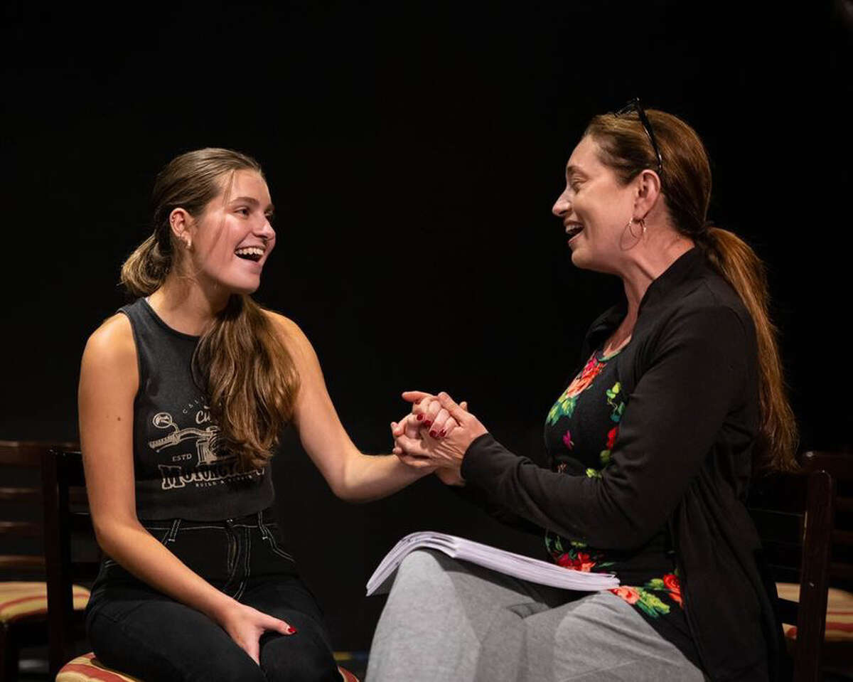 The Sherman Playhouse recently opened its production of "Carrie: The Musical." Pictured are Kennedy Morris and Angie Joachim, who are performing in the production.