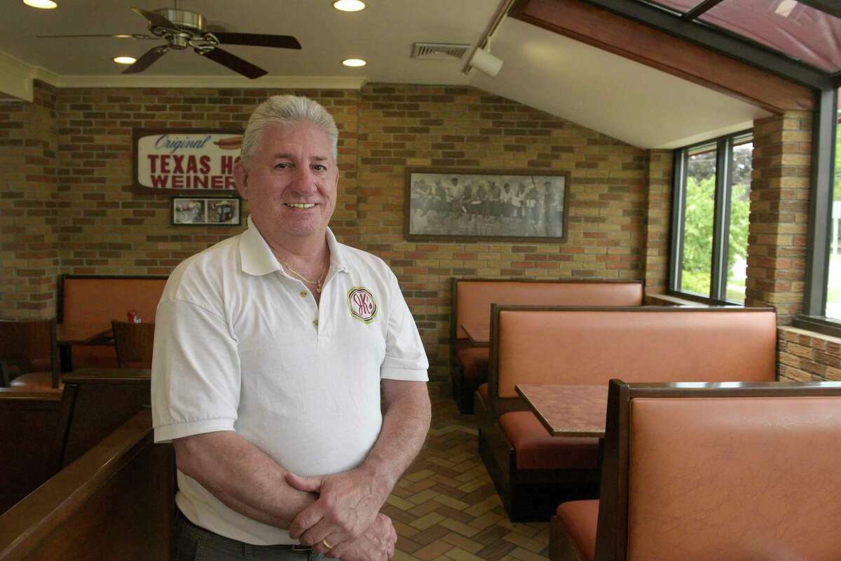 Peter Koukos, whose grandfather and grand uncle started JK’s Original Texas Hot Weiners on White Street in Danbury in 1924. His family sold the restaurant in August.  