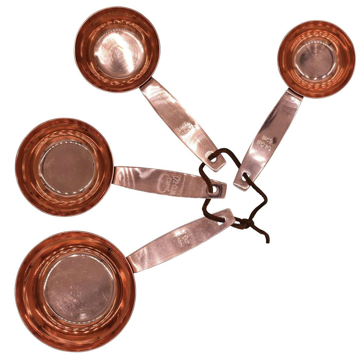 Copper measuring cups from Creative Co-Op, available at CP Farmhouse in Litchfield