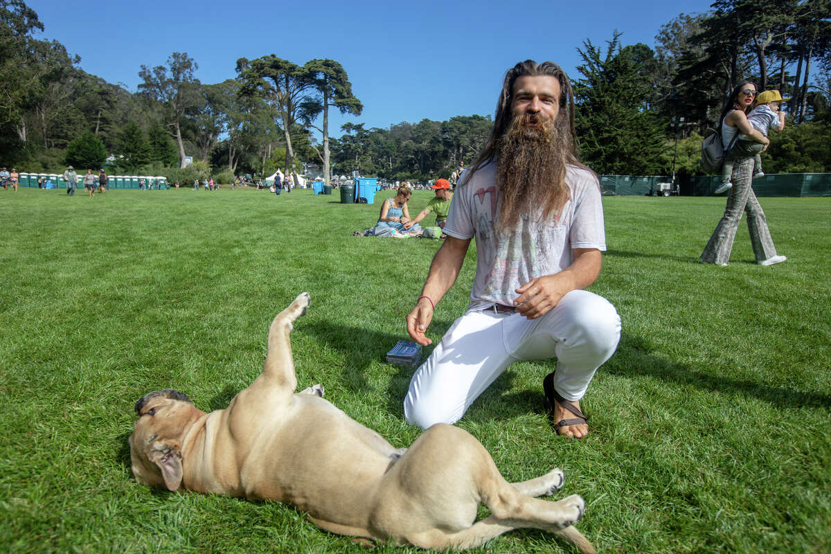 Konstantin Kossoff performs at the Hardly Strictly Bluegrass in San Francisco's Golden Gate Park on September 9.  March 30, 2022.