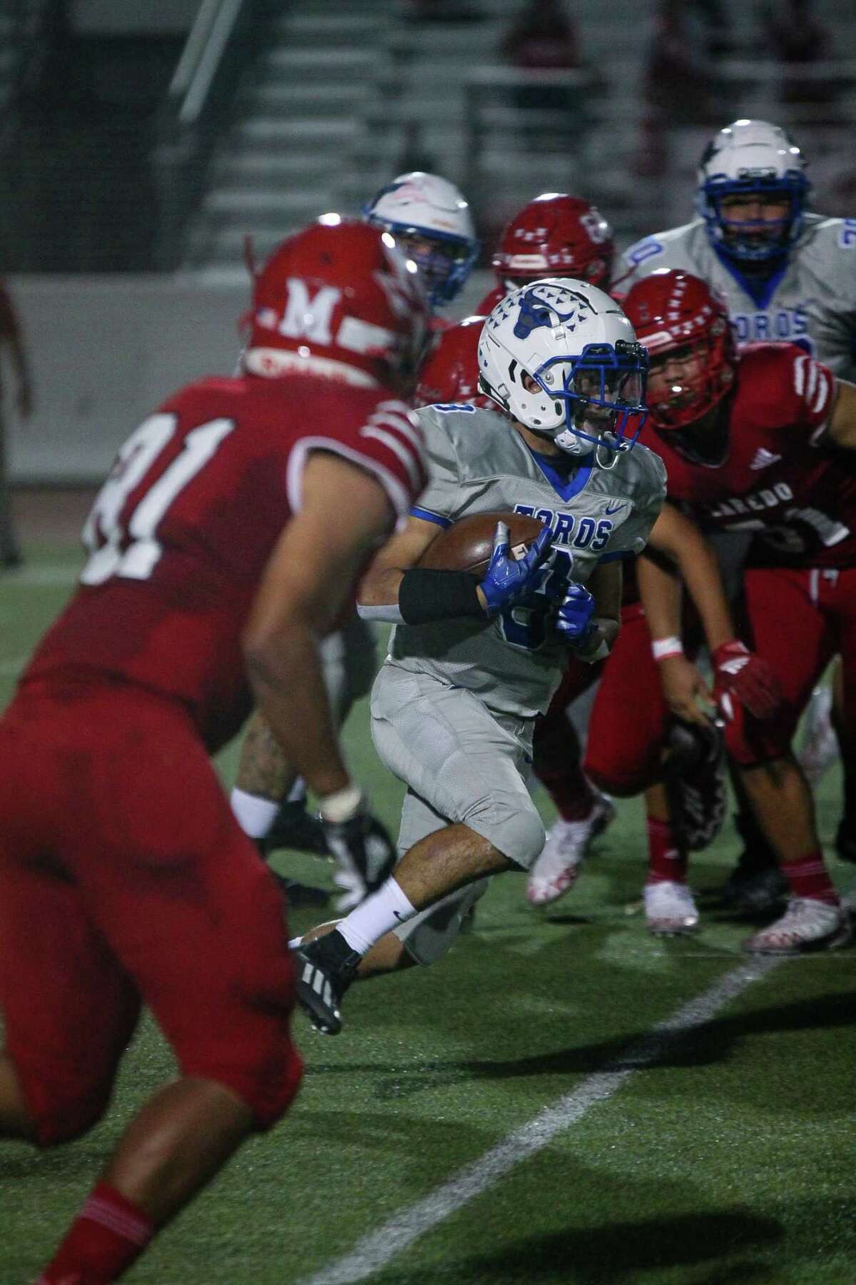 Julio Garcia and the Cigarroa Toros beat the Martin Tigers 28-21 on Friday.