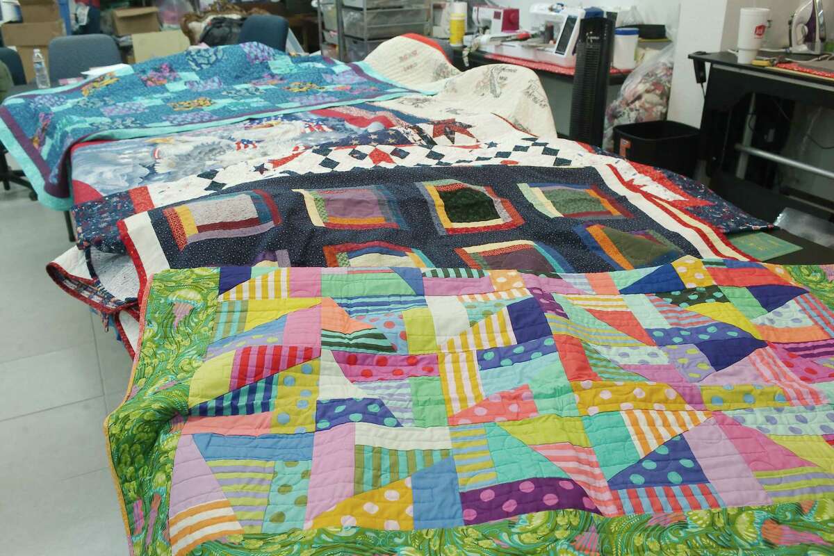 Styles of quilts varying from traditional to artistic and patriotic have been donated as part of the Bay Area Veterans Quilt Project. The quilts will be distributed to veterans during an event at Hometown Heroes Park in League City.