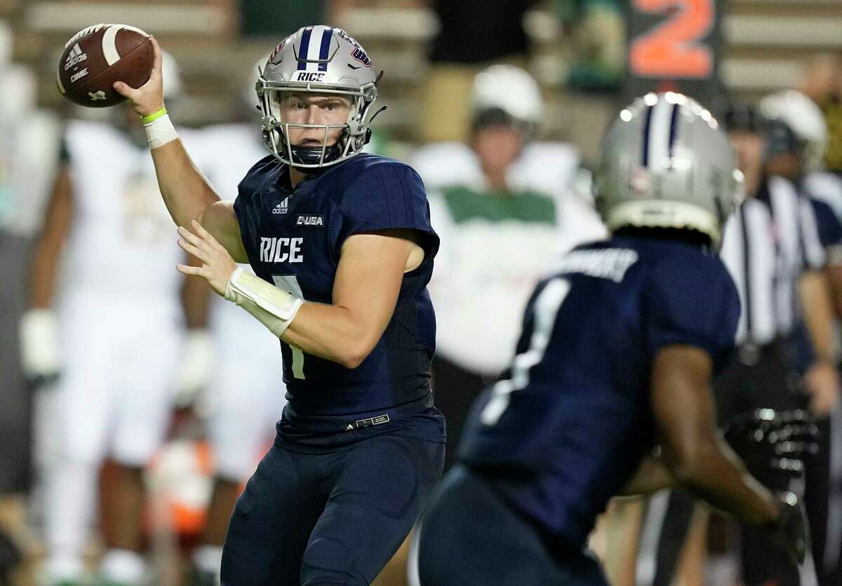 Rice quarterback T.J. McMahon left last week's game with an injury and his status for Saturday's home finale against UTSA is in question.
