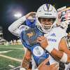 San Jose State quarterback Chevan Cordeiro ran for two touchdowns and threw for another in the Spartans' 33-16 win at Wyoming on Saturday night.