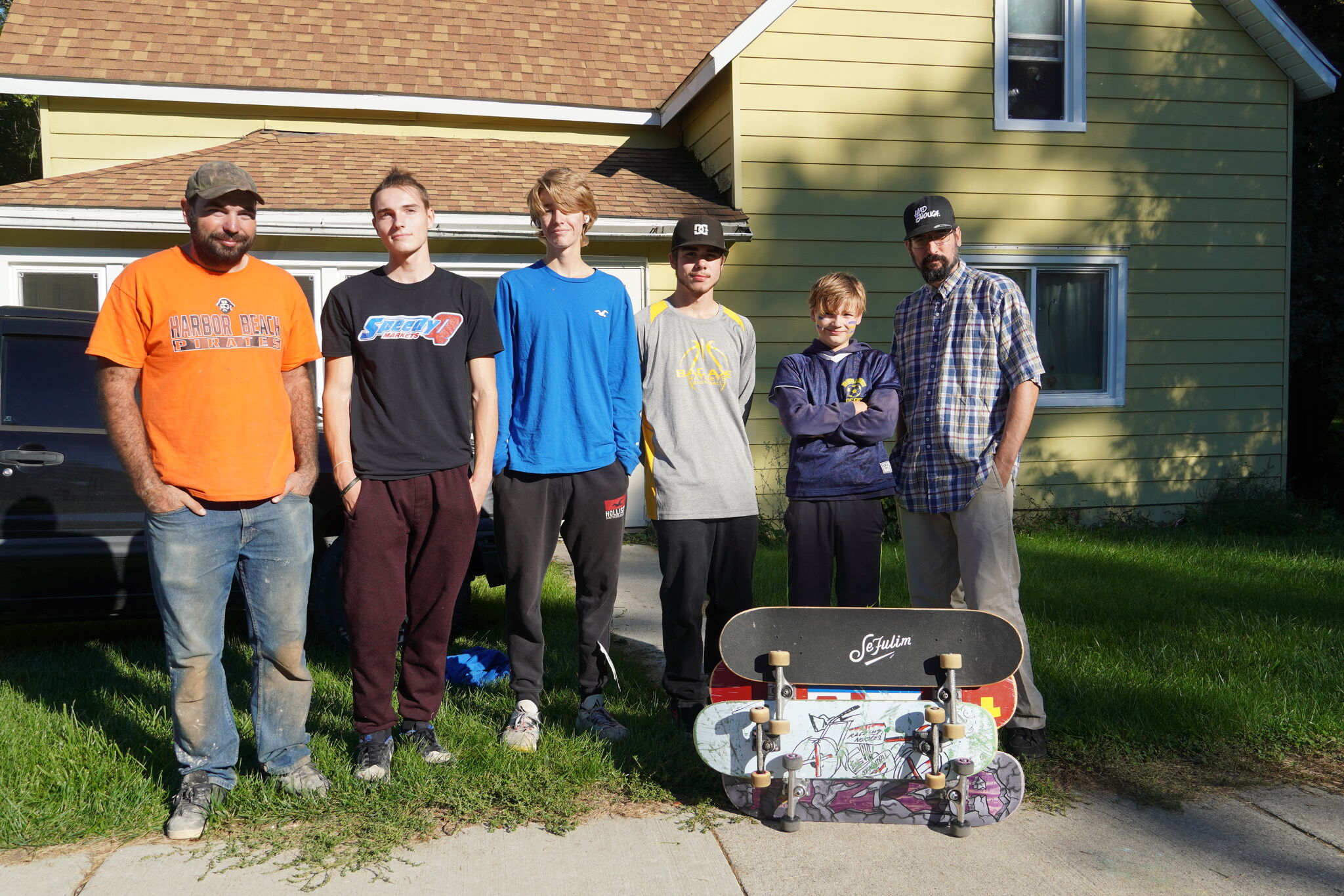 Skaters in Bad Axe show their excitement for ramps