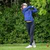 Albany Academy for Girls junior Kennedy Swedick hits a tee shot during the Section II girls golf championship at the Edison Club in Rexford, NY, on Monday, Oct. 3, 2022. (Jim Franco/Special to the Times Union)