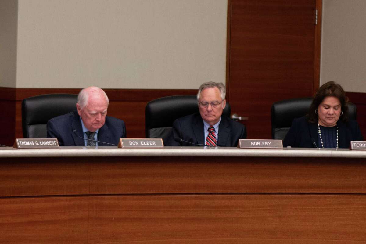Don Elder, Bob Fry, Terry Morales at the Metropolitan Transit Authority meeting on Sept. 22, 2022 in Houston. 