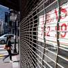 A storefront is seen for lease along Sutter Street in downtown San Francisco, in May.