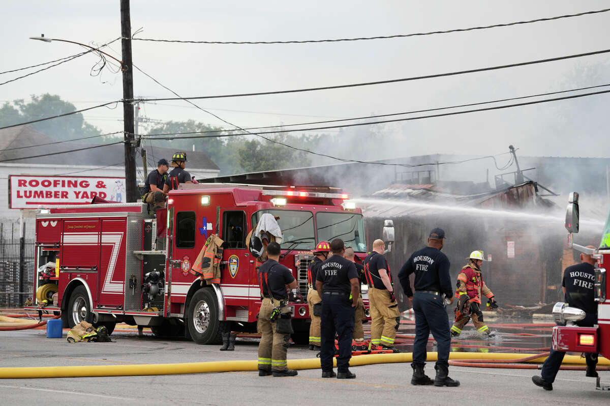 Houston warehouse fire mostly extinguished, fire department says