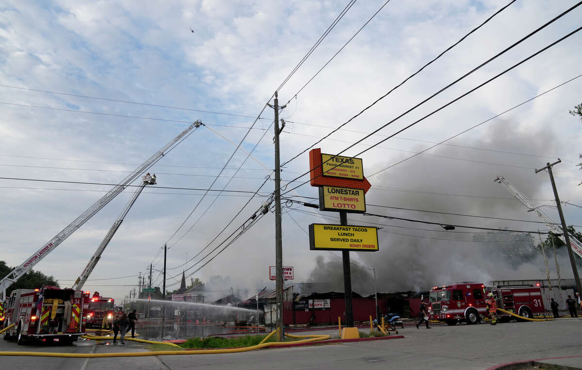 Houston warehouse fire mostly extinguished, fire department says
