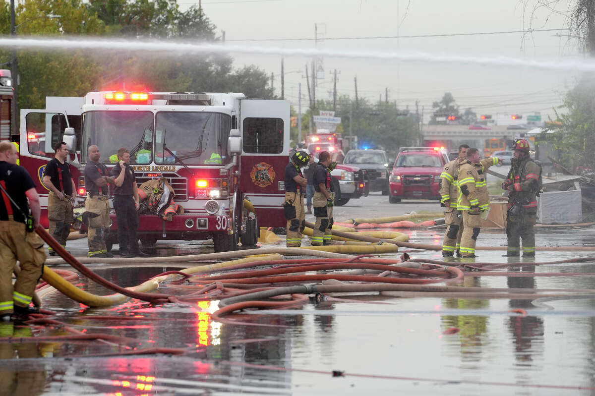 Houston warehouse fire mostly extinguished, fire department says