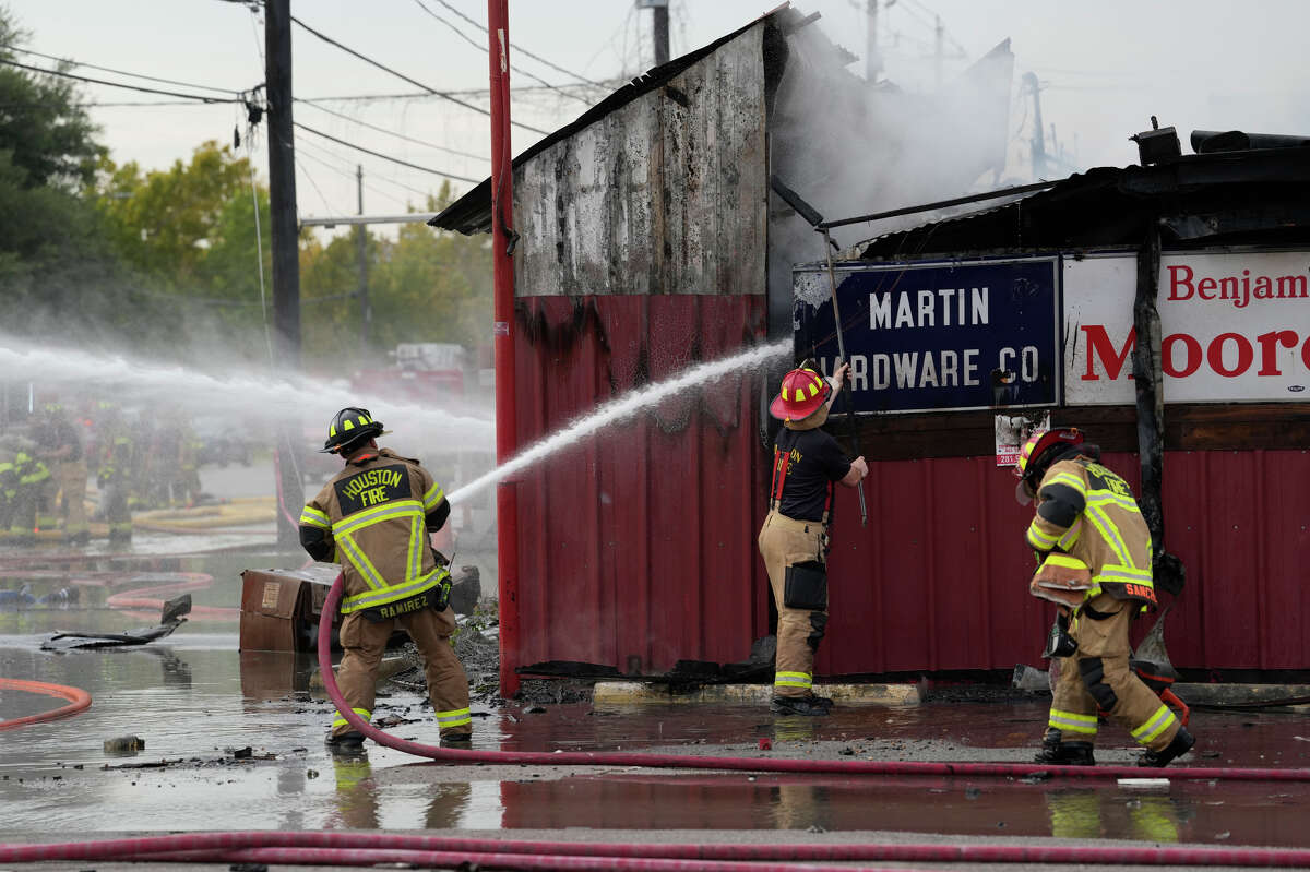 Houston warehouse fire mostly extinguished, fire department says