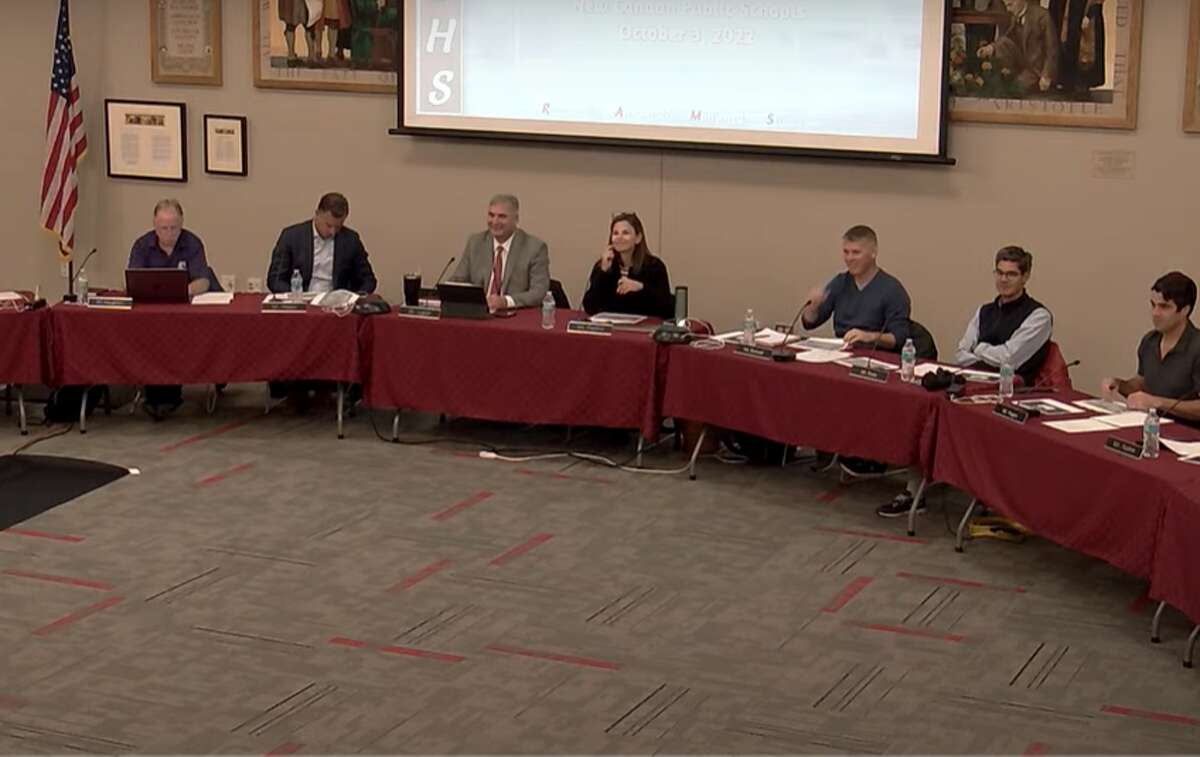 The New Canaan School Board heard how 2022 students did on their SAT scores on Oct. 4, 2022 in New Canaan High School.