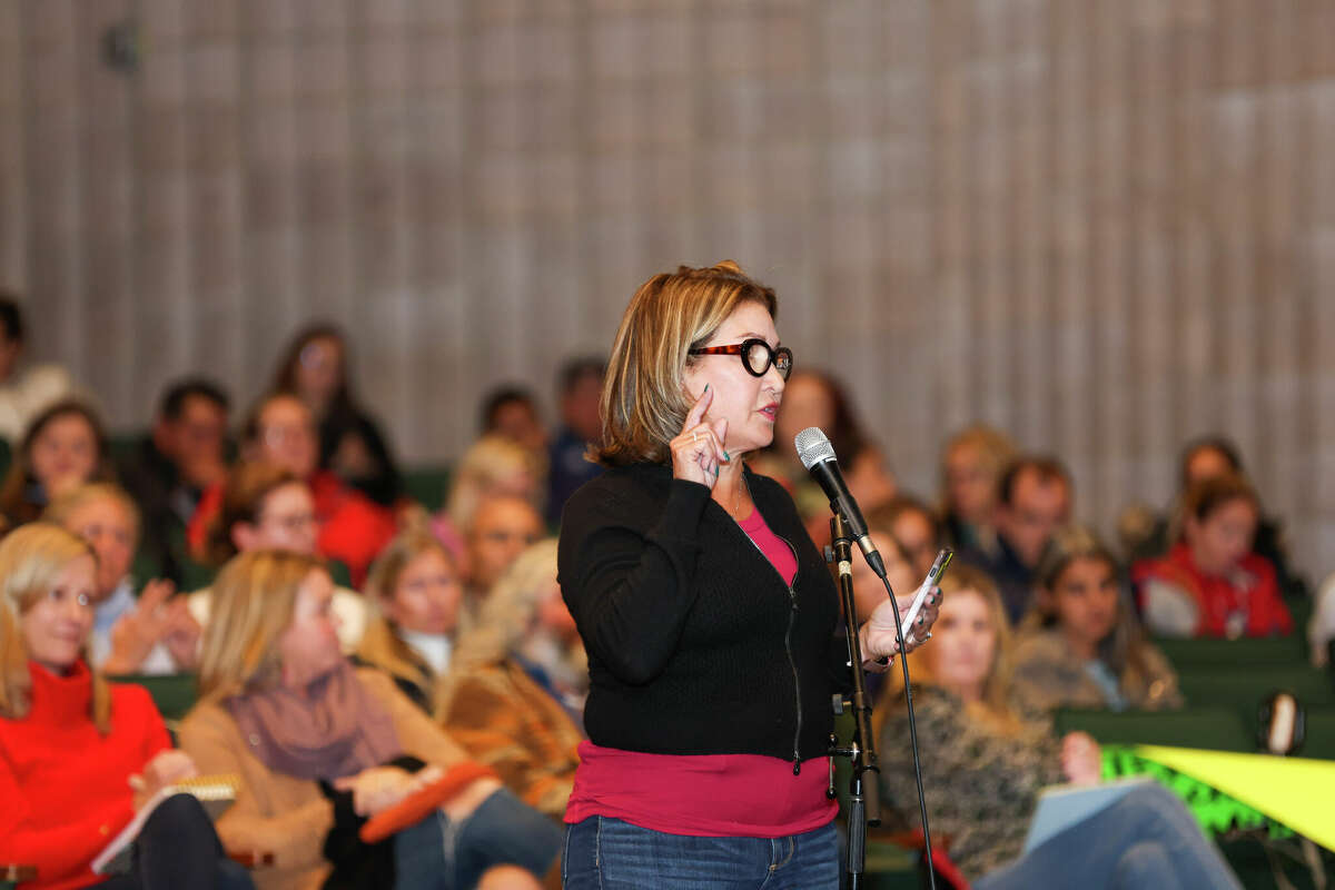 Parents gathered Tuesday night at Norwalk High School for a town hall meeting on the new Middle School Choice program.