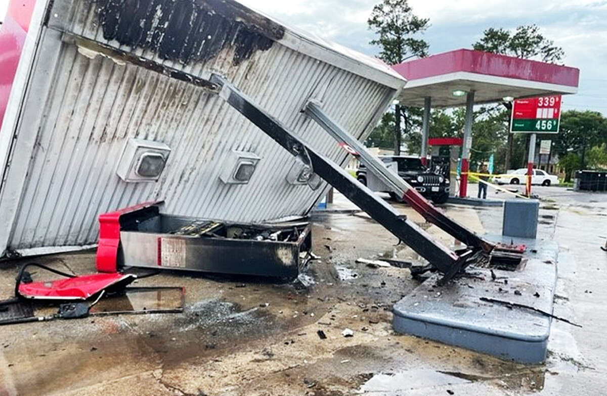 A devastating accident took out the full-service island and awning at Talbott's Gas Station at 5202 S. Main (FM 2100) in Crosby. Estimated damages were between $75,000 to $100,000 and it was one of two accidents at the station in a 24-hour period.