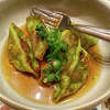 Duck-ginger dumplings served in a dashi broth at Ethel's Fancy in Palo Alto.