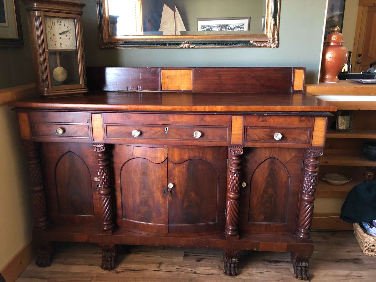 This sideboard, commissioned in 1833 by Col. William Ross, is returning to Pike County and will be displayed in Pike County Historical Museum at Pittsfield East School.