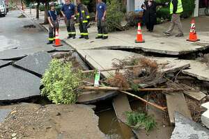 Sinkhole, water main break close several blocks in San Francisco