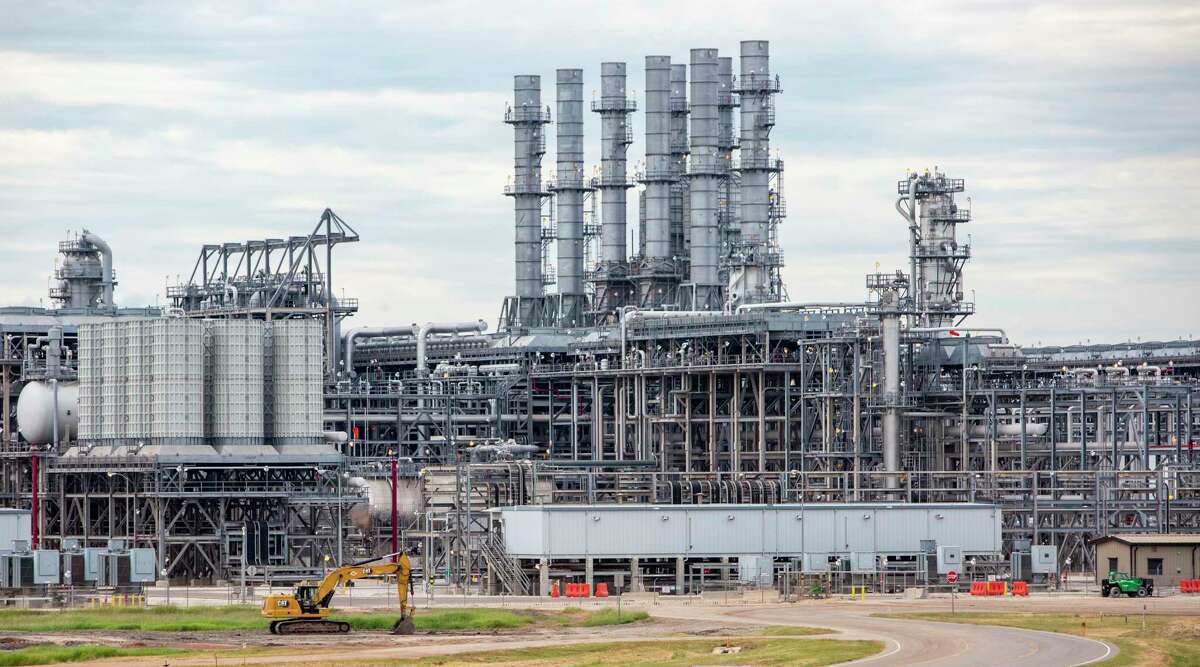 Cheniere Energy’s Corpus Christi-area liquefied natural gas facility is seen Tuesday, Oct. 4, 2022. The company is in the process of expanding the facility.