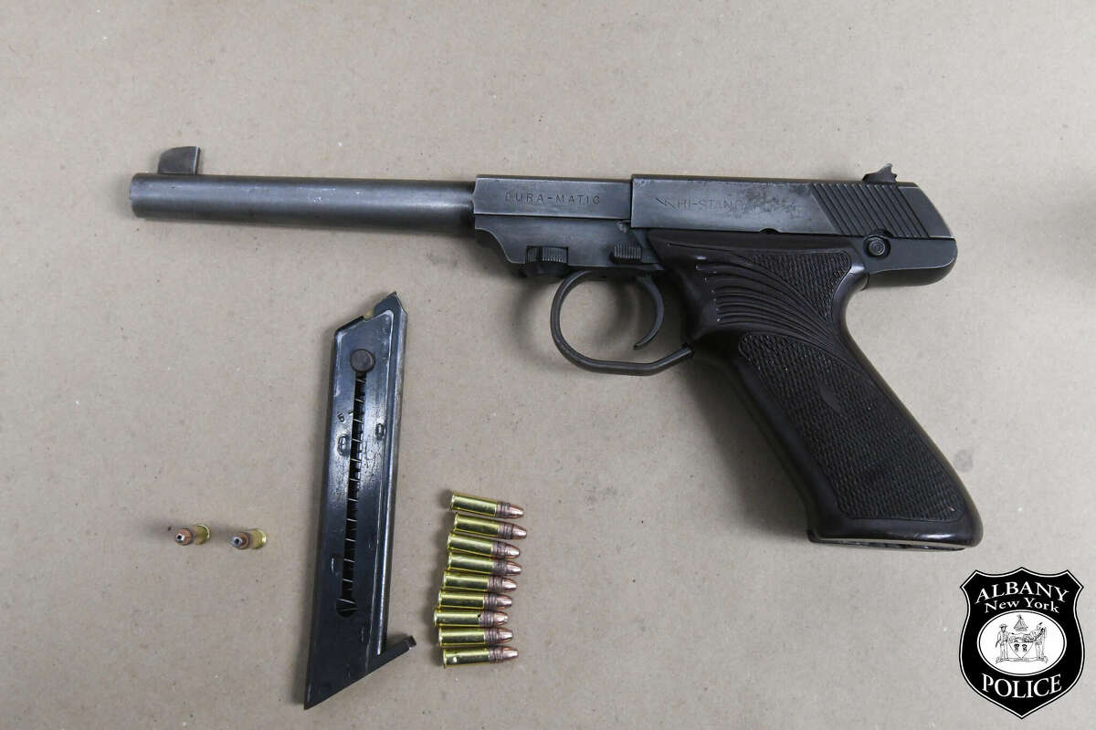 A weapon recovered from a Monday menacing case in Albany.   