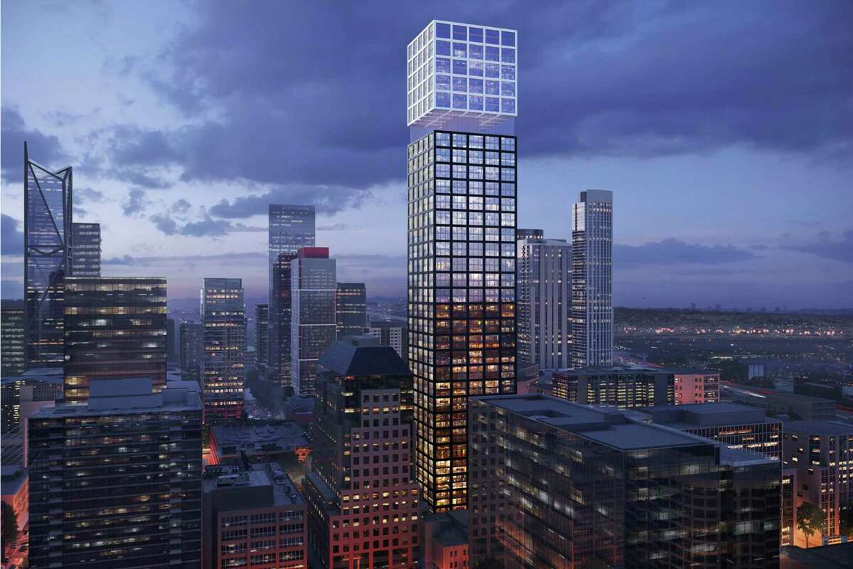 Arquitectonica for Align is proposing a residential tower at 620 Folsom with an enticing floating cube at the top, but plans for the actual construction and the street interface are unclear.