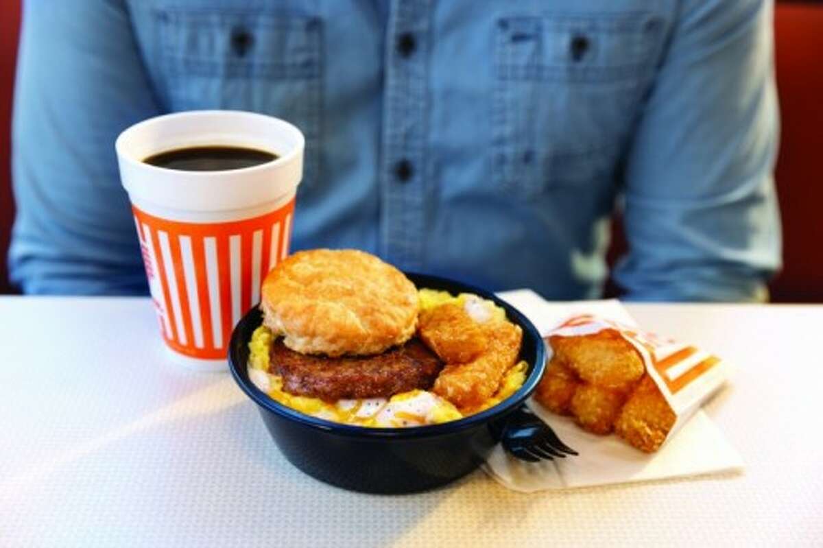 Somebody at Whataburger just threw its biscuit sandwich in a bowl. 