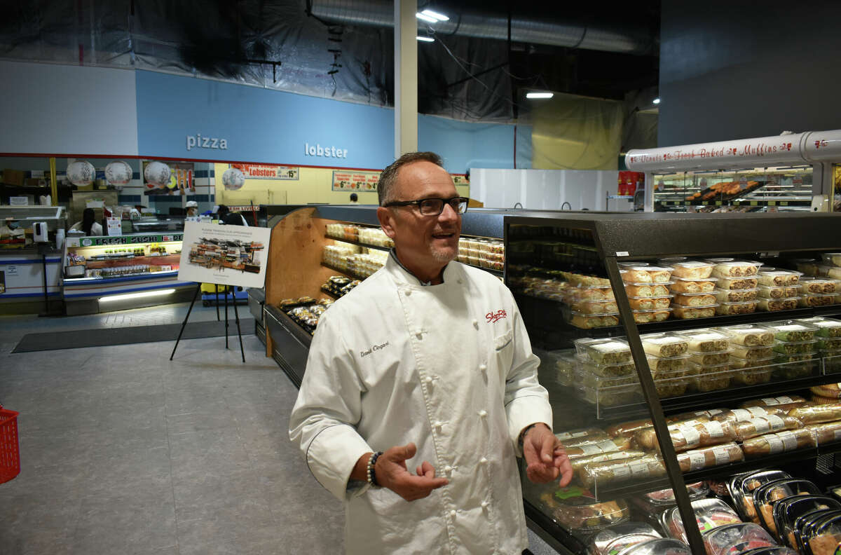 David Cingari, who has led a reimagining of prepared foods for the ShopRite stores owned by Grade A Markets, in September 2022 at the company's ShopRite location on Connecticut Aveue in Norwalk, Conn.