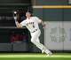 Article Image Houston Astros center fielder Jake Meyers (6) catches Philadelphia Phillies Nick Castellanos’ fly out during the seventh inning of an MLB baseball game at Minute Maid Park on Wednesday, Oct. 5, 2022 in Houston.